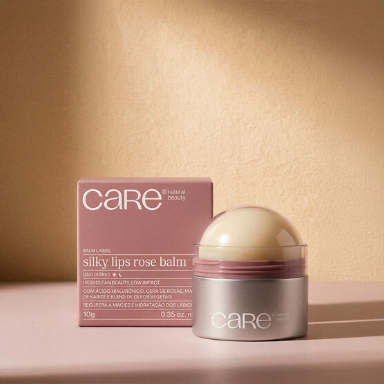BALM LABIAL CARE NATURAL BEAUTY SILKY LIPS ROSE